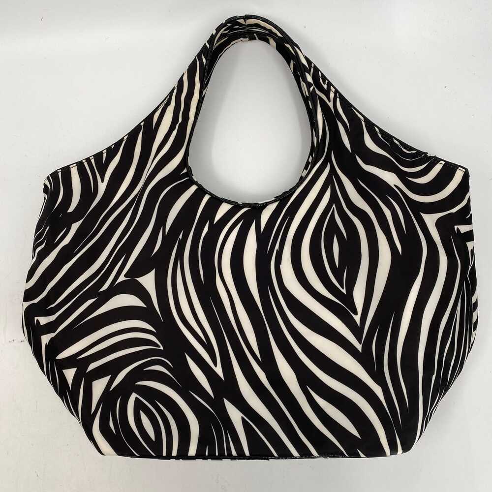 Kate Spade Black White Zebra Print Bow Tote | Classic & Chic - Picture 10 of 11